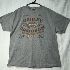 Harley-Davidson Gray Vintage Graphic Short Sleeve Tee